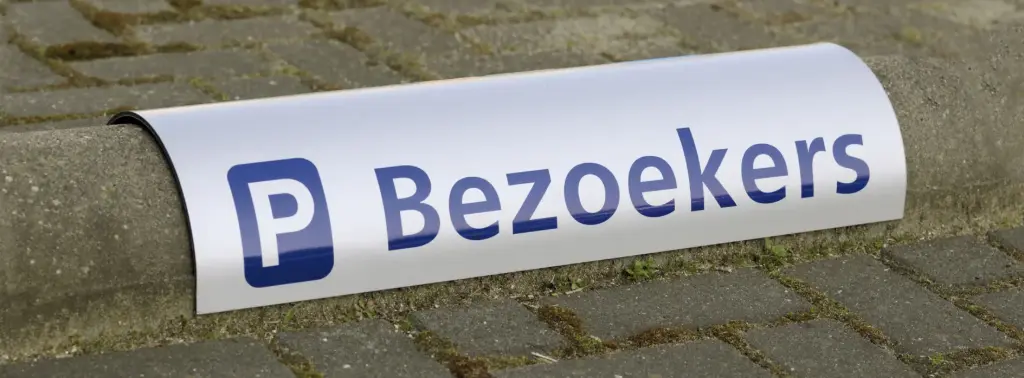 Parkeerbord Round 600 x dia. 200 mm Grijs