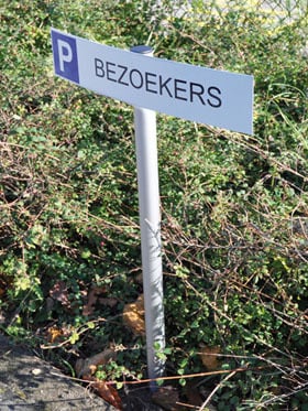 Parkeerbord Kurf | 500 x 100 mm -Plat