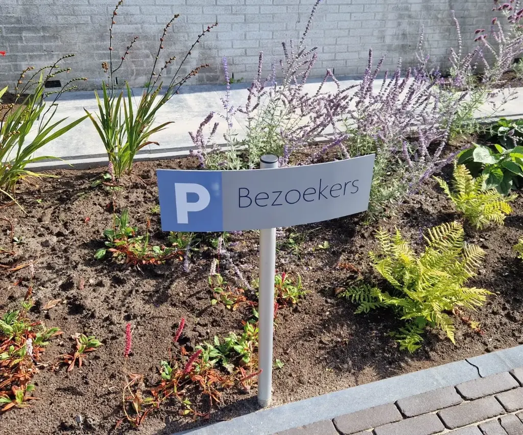 Parkeerbord Kurf dia. 40mm paneelmaat 500x150mm