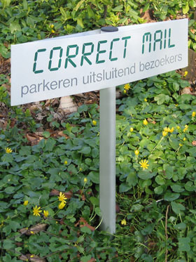 Parkeerbord Ovaal | 500 x 125  mm