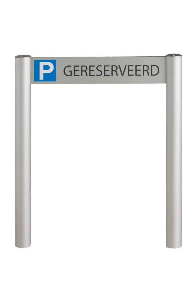 Parkeerbord Standing staander 90mm paneelmaat 500x150mm