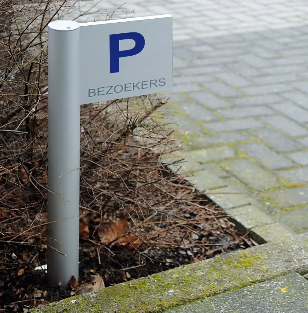 Parkeerbord Vlag staander 90mm paneelmaat 200x200mm