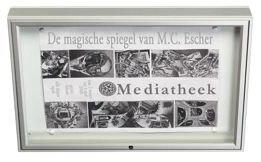 Informatiekast 1000 enkelzijdig 1350 x 1000 x 75 mm (A0)