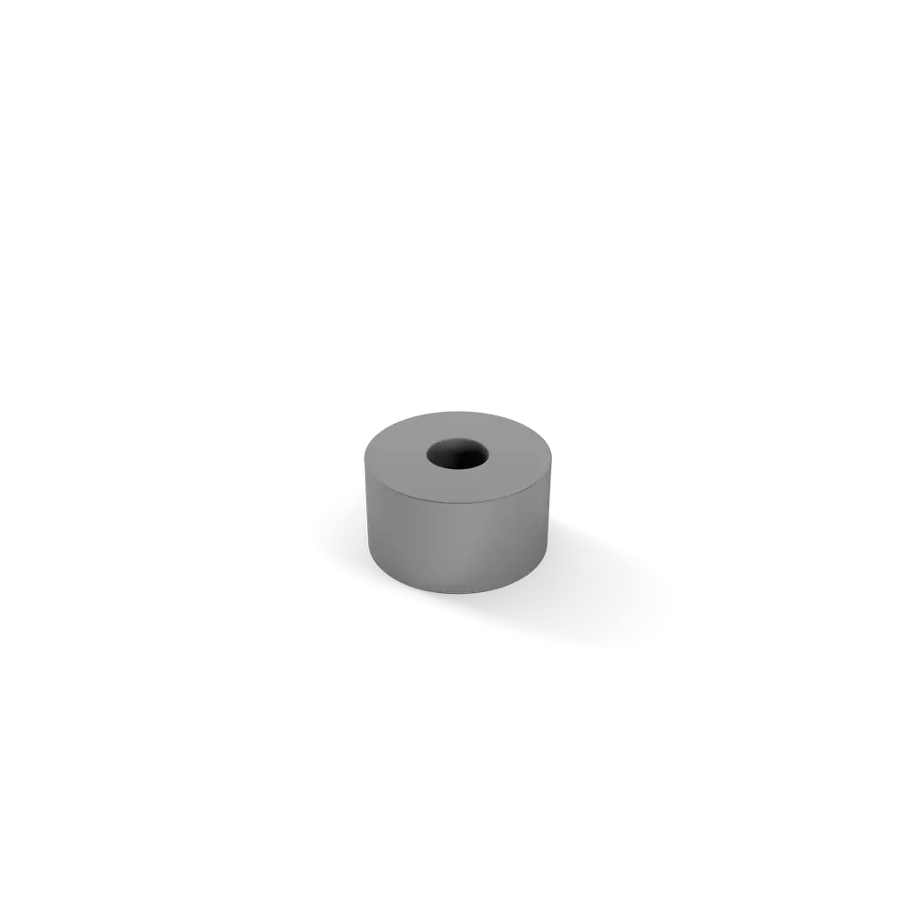 Afstandbus 10mm dia.18mm Mat Chroom