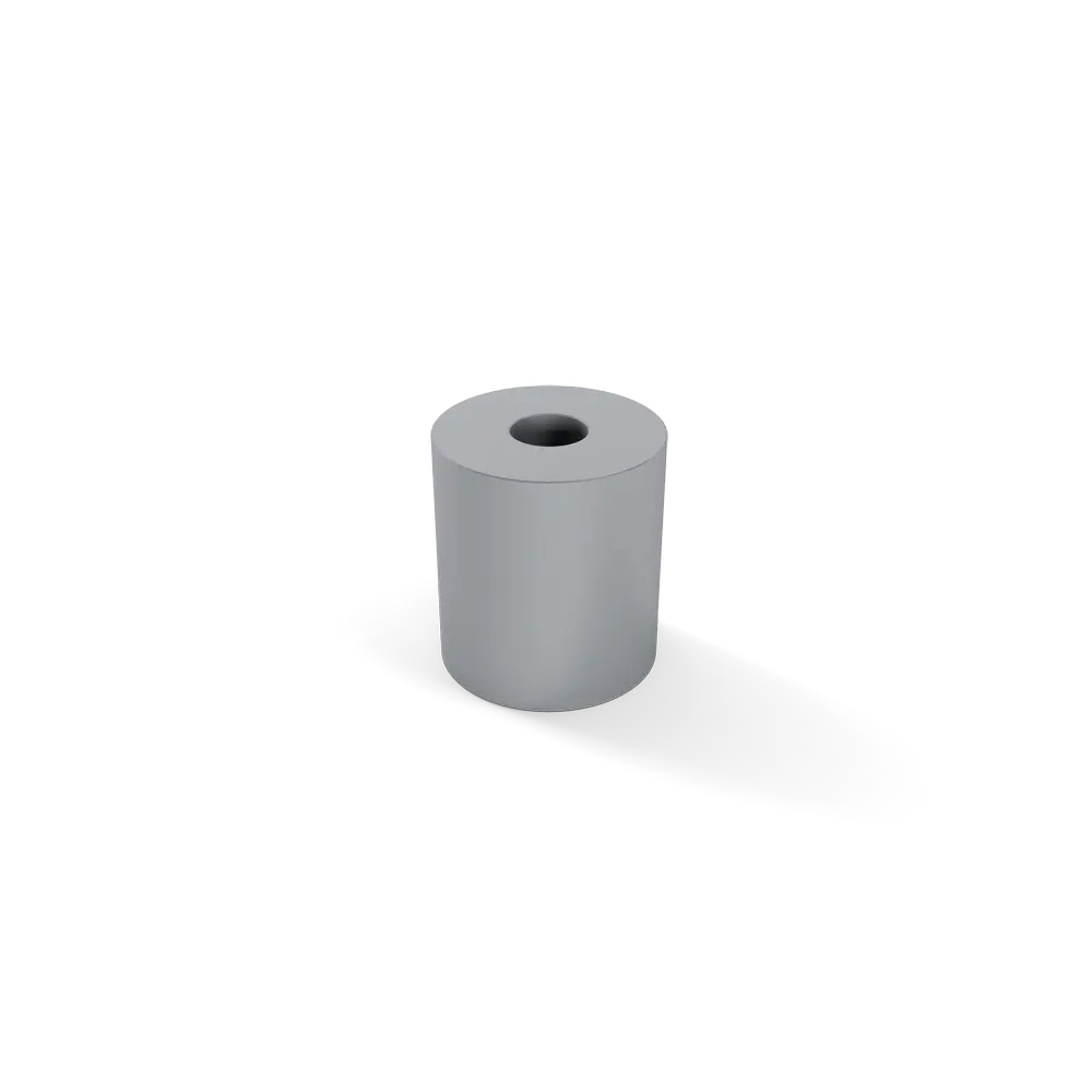 Afstandbus 20mm dia.18mm Mat Chroom