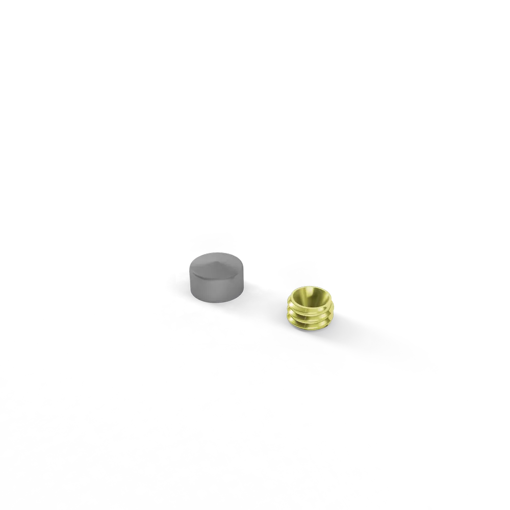 Sierkappen dia. 10mm Mat Chroom