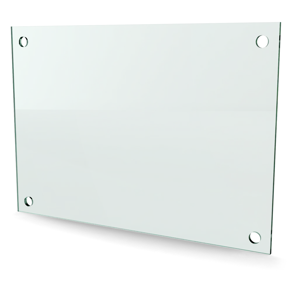 Glasplaat 4-gaats 297 x 210 x 4 mm(A4)