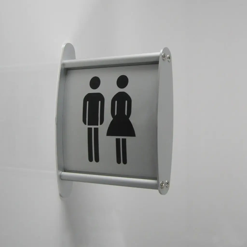 Haaks-op-de-muur bord P 120 x 120 mm