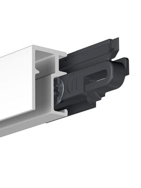 Ophangrail R10 | Eindkap wit tbv R10 rail 