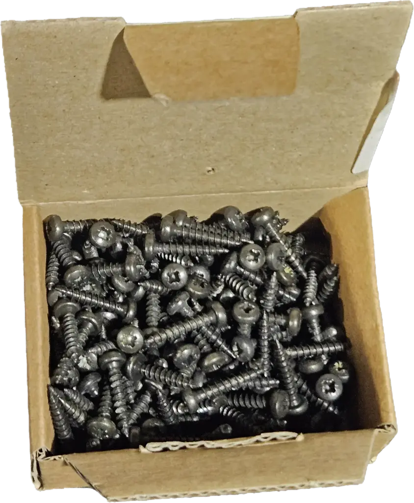 Ophangrail Schroef tbv U-rail zwart - doosje à 200st