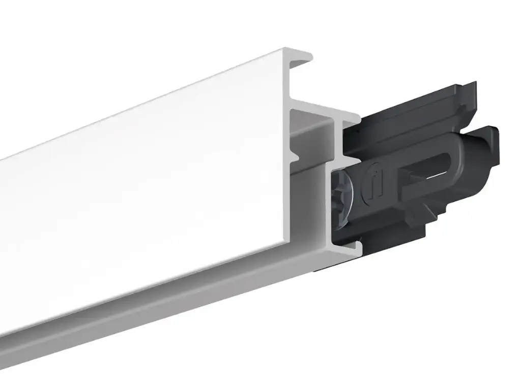 Ophangrail R20 wit lengte 3000 mm 