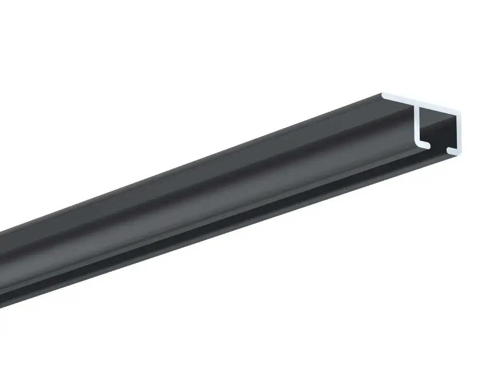 Ophangrail R70 zwart lengte 3000 mm