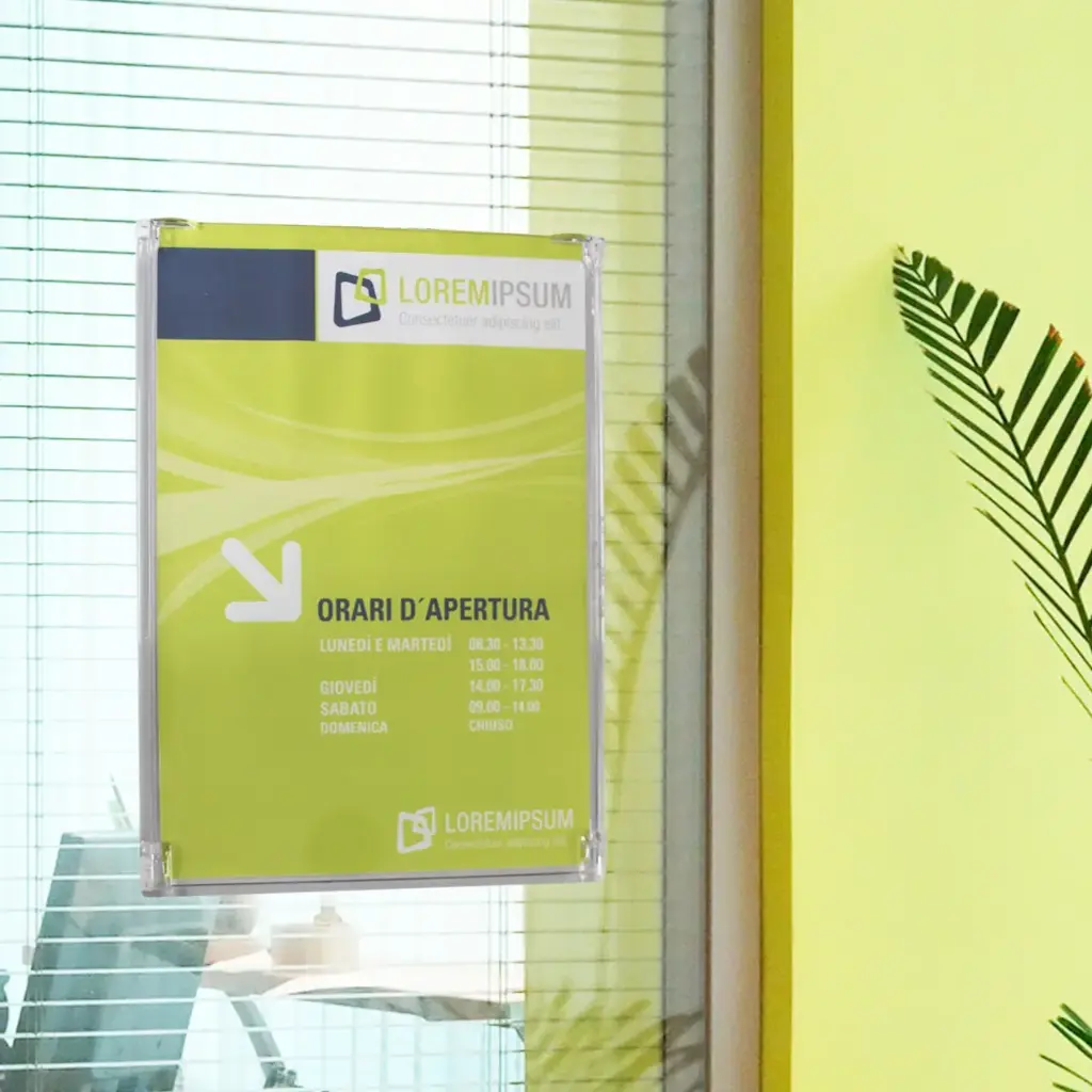 Informatiehouder Flap Verticaal 210 x 297 (A4)