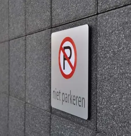 Wandparkeerbord Basic 250x250mm