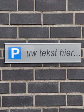 Wandparkeerbord Divers | 500 x 120  mm