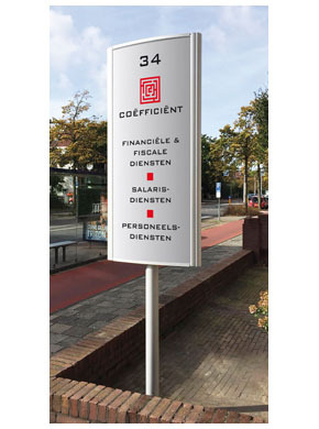 Reclamezuil onverlicht T60 1-paals | 720 x 2000 mm
