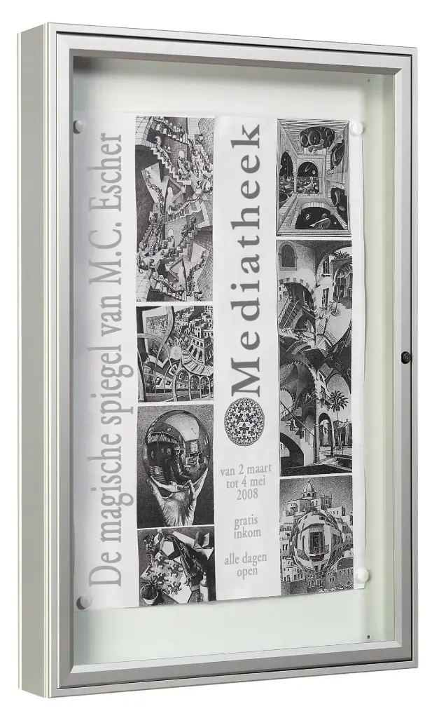 Informatiekast 1000 enkelzijdig 750 x 1350 x 75 mm (12xA4) (12xA4)