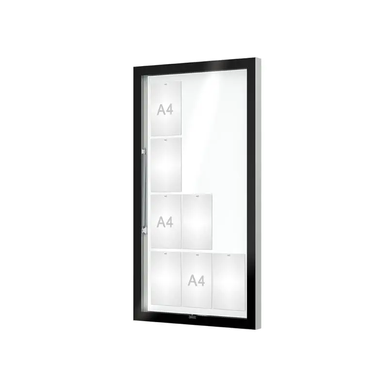 Informatiekast Edge 760 x 1420 x 80 mm (12xA4)