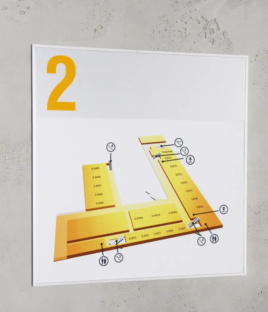 Richtingsbord F 840 x 1188 mm (A0) STAAND