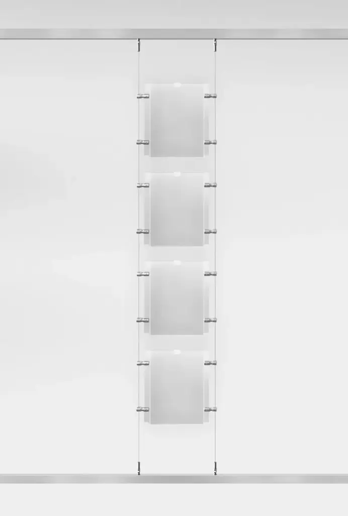 Onverlichte raampresentatie RVS Maxi