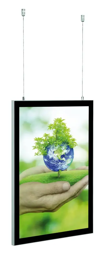 Verlichte presentatie Cage 210 x 297 (A4) mm (dubbelzijdig)