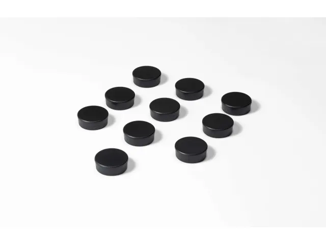 Whiteboard Accessoires Mix Set van 10 stuks magneet zwart dia. 10mm