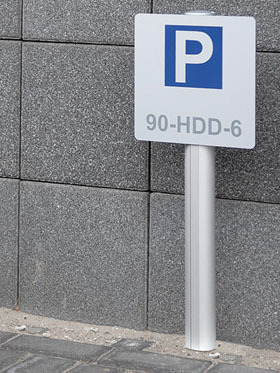 [PROD_BAS925] Parkeerbord Basic | dia 90 | 250 x 250 mm