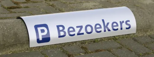 [BIG600] Parkeerbord Round 600 x dia. 200 mm Grijs