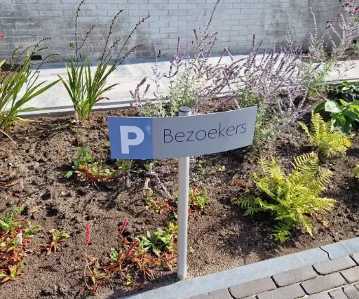 [PROD_KUR410] Parkeerbord Kurf dia. 40mm paneelmaat 500x100mm