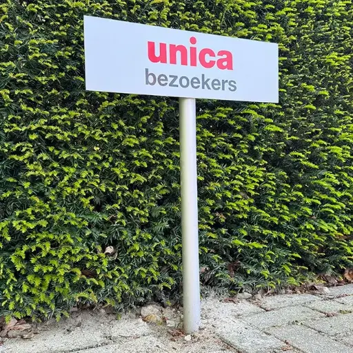 [PROD_KUR410P] Parkeerbord Kurf PLAT dia. 40mm paneelmaat 500x100mm 