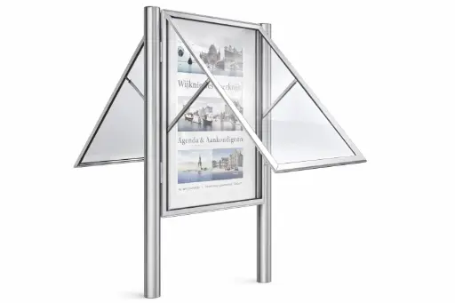 [511421] Informatiekast 1000 Dubbelzijdig 1350 x 1000 x 75 mm