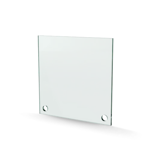 [GL152] Glasplaat 2-gaats onder 150 x 150 x 4 mm