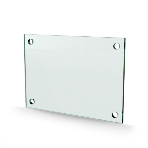 [GL211] Glasplaat 4-gaats 210 x 148 x 4 mm (A5)