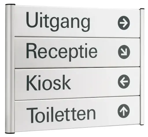 [PROD_USAMPR] Richtingsbord met systeem U 