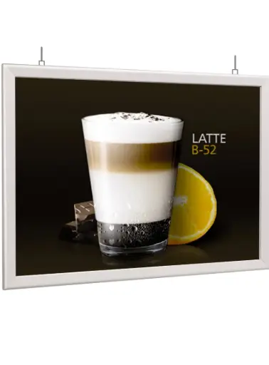 [PROD_KL80HD] Hangkliklijst Dubbelzijdig 840 x 1188 (A0) profiel 32 mm