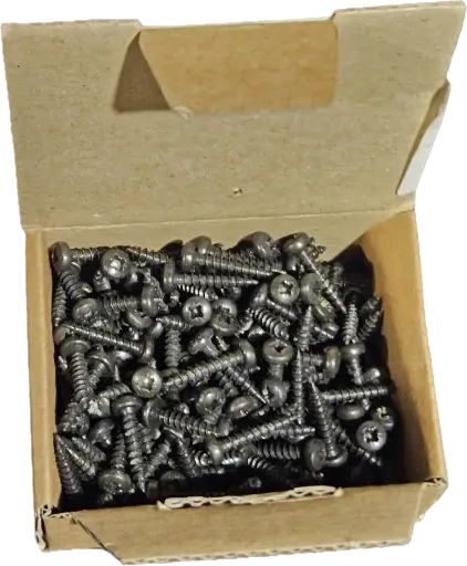 [4010200] Ophangrail Schroef tbv U-rail zwart - doosje à 200st