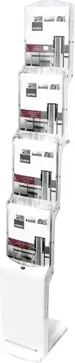 [RZ4WE] Folderstandaard Real Bianco Wit | 4 x A4