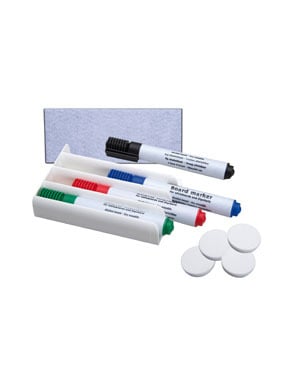 [WHMARKWIT] Whiteboard Accessoires Mix | Set van 6 Krijtmarkers | WIT | 6 mm