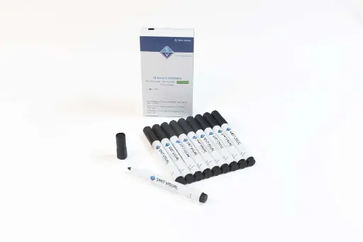 [WHSTIFTZWART] Whiteboard Accessoires Mix Set van 10 stiften Zwart