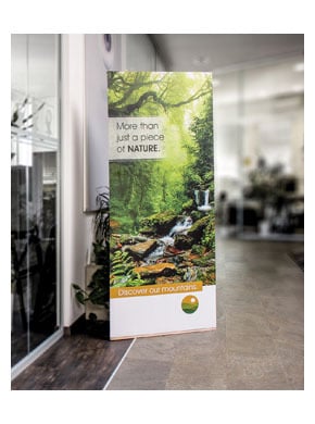 [MMES2000800WD] Houten bannerdisplay Loedy 