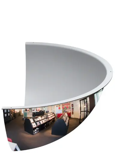 [300960] Winkelspiegel P300 kwart bol 660mm