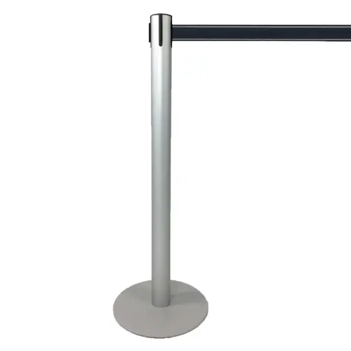 [AFPOGR] Afzetpaal Point Grijs met zwart lint 