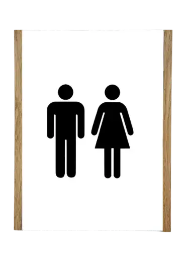 [HOW42S] Wandbord H (Hout) 210 x 297 mm A4 STAAND 