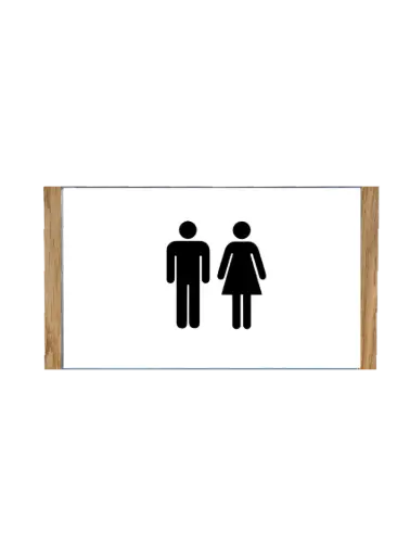 [HOW42L] Wandbord H (Hout) 297 x 210 mm A4 LIGGEND