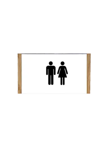[HOW31L] Wandbord H (Hout) 210 x 149 mm A5 LIGGEND 