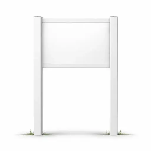 [PROD-S50-3] Console / Reclamebord met S50 staanders t.b.v. eigen plaat  van 1000 x 750